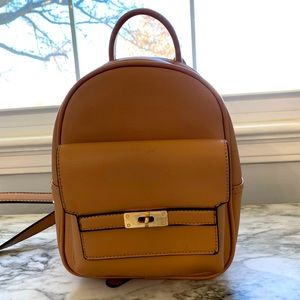 Mini tan lester backpack